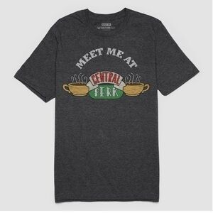 F.R.I.E.N.D.S Meet me at central perk unisex short sleeve T-shirt gray - various